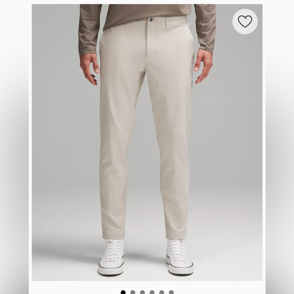 Lulu lemon Men pants. Size 36. Light Khaki. Barely worn.